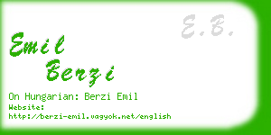 emil berzi business card